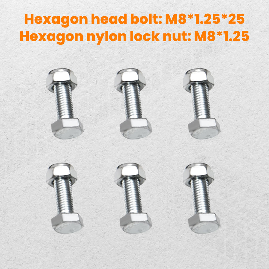 6pcs Universal Weld On Roof Rack Gutter Mounts Fullwidth Gutter Roof Rack Mounts
