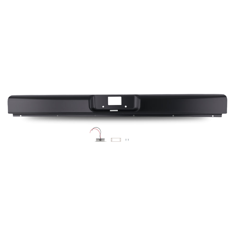 Black Primed Rear Roll Pan compatible for Chevy C10 Fleetside 1973-1987 Steel