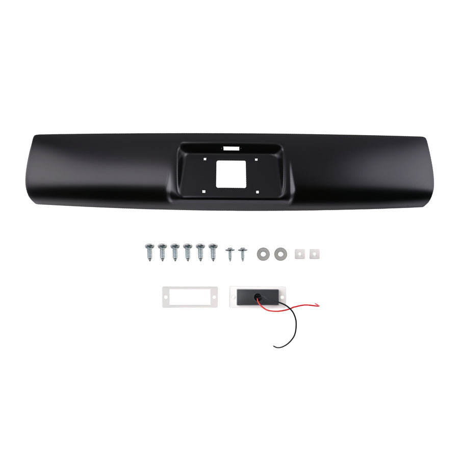 Black Primed Rear Roll Pan compatible for GMC Sonoma Fleetside 1994-2003 Steel