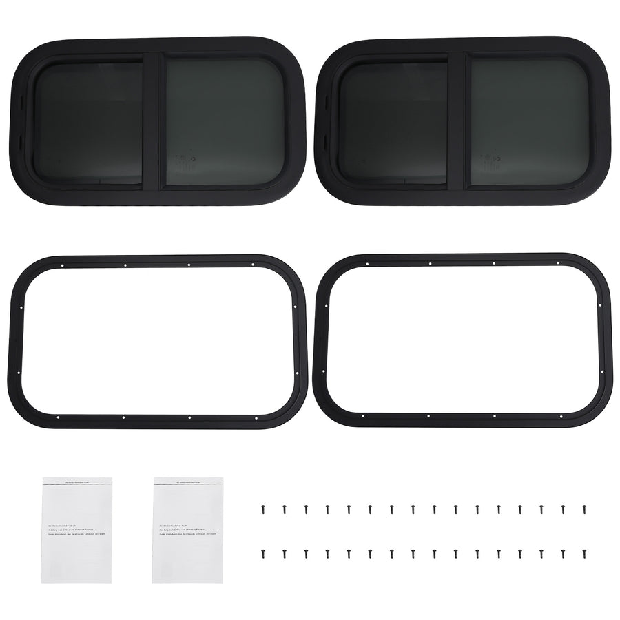 2 Pack 12 W x 22 H Vertical RV Window fit for RV/Camper/Trailer/Cargo