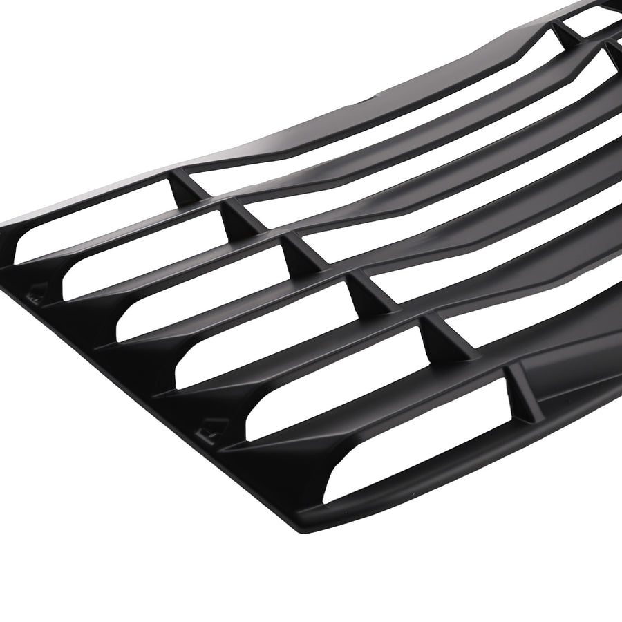 Black Rear Louver compatible for Chevrolet Camaro 2016-2024 Window Sun Shade Plastic