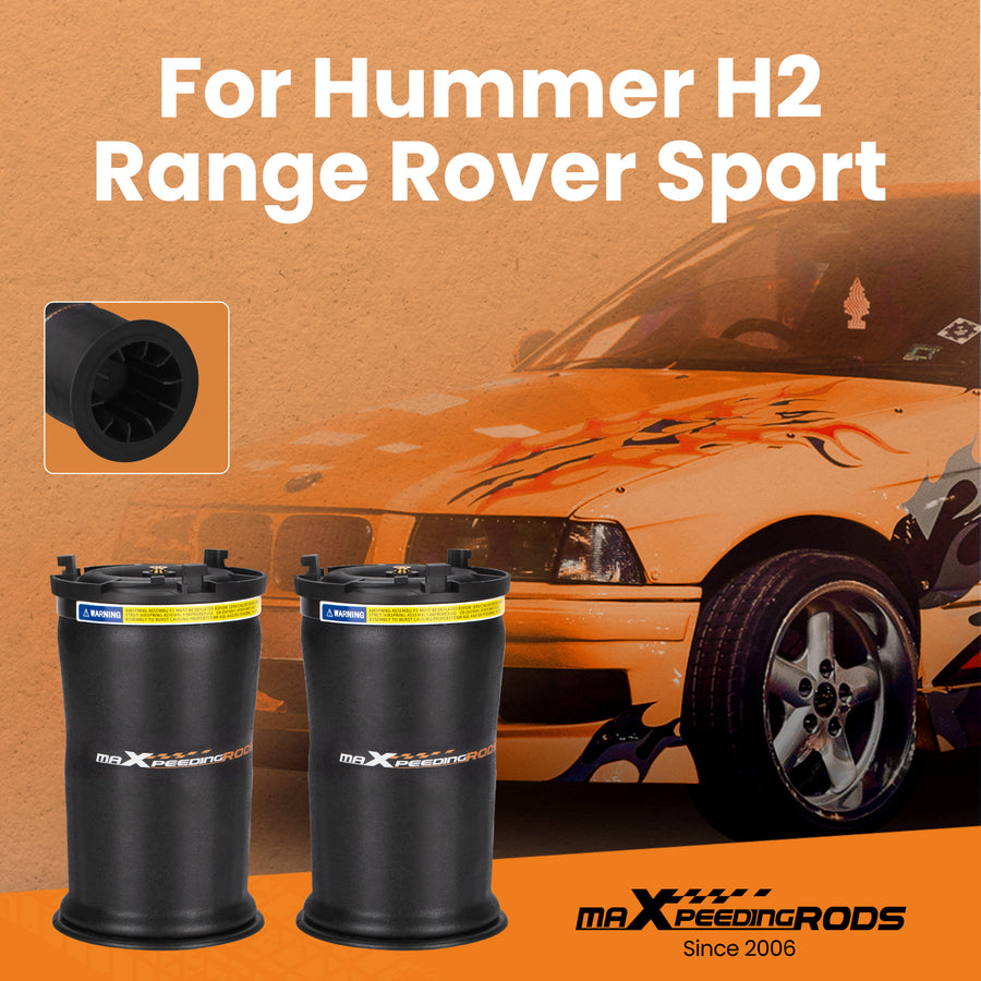 2x Rear Air Spring Bag compatible for Hummer H2 2004-2009 Air Suspension Shock Absorber