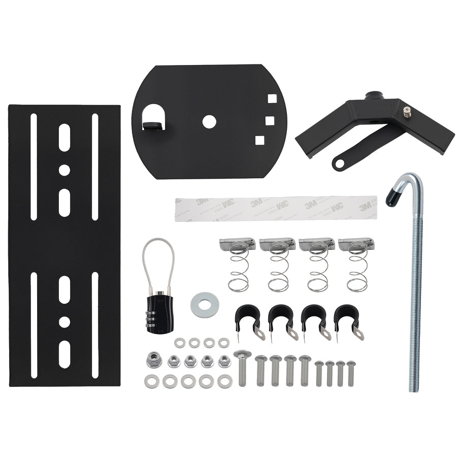 Spare Tyre Carrier for Roof Racks SUV Truck compatible for Jeep Car Cargo Basket Platform Black