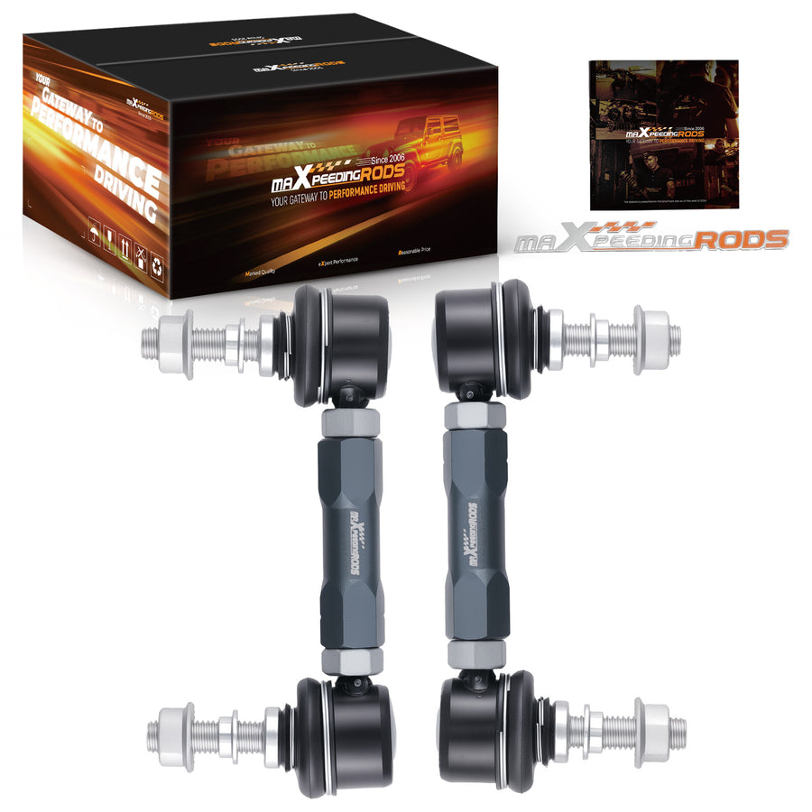 Adjustable Sway Bar End Link Kit Front Universal 137-160mm Aluminium Steel