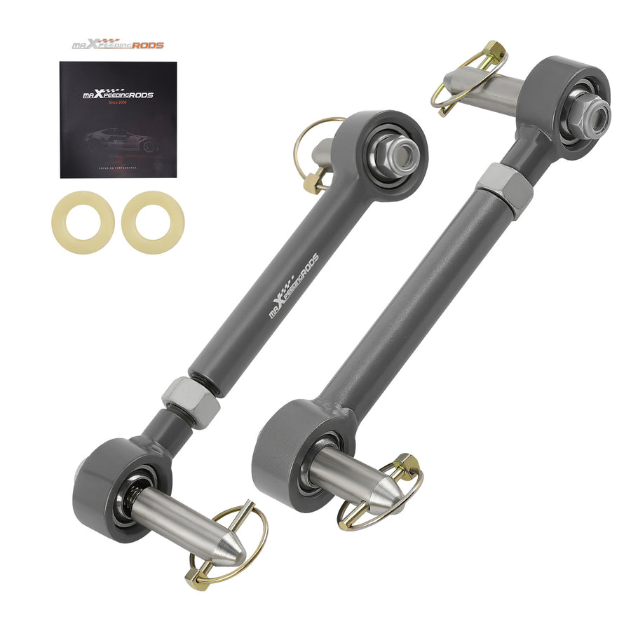 Front Sway Bar Links Disconnects 2.5-6 lift for 2007 2008-2018 compatible for Jeep Wrangler JK