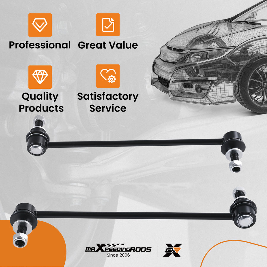 2x Front Left Right Sway Bar Link for K750574 compatible for Toyota Sienna 2011-2020