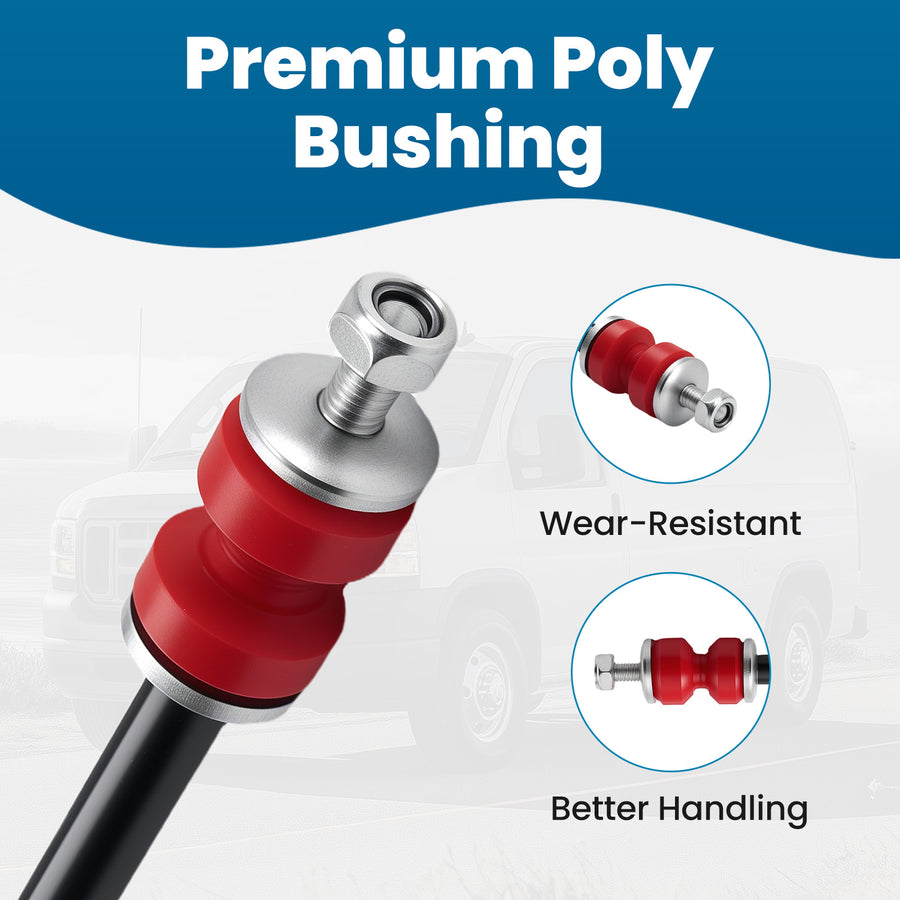 Front Stabilizer Sway Bar End Link compatible for Chevy Silverado GMC Sierra 1500 1999-2006