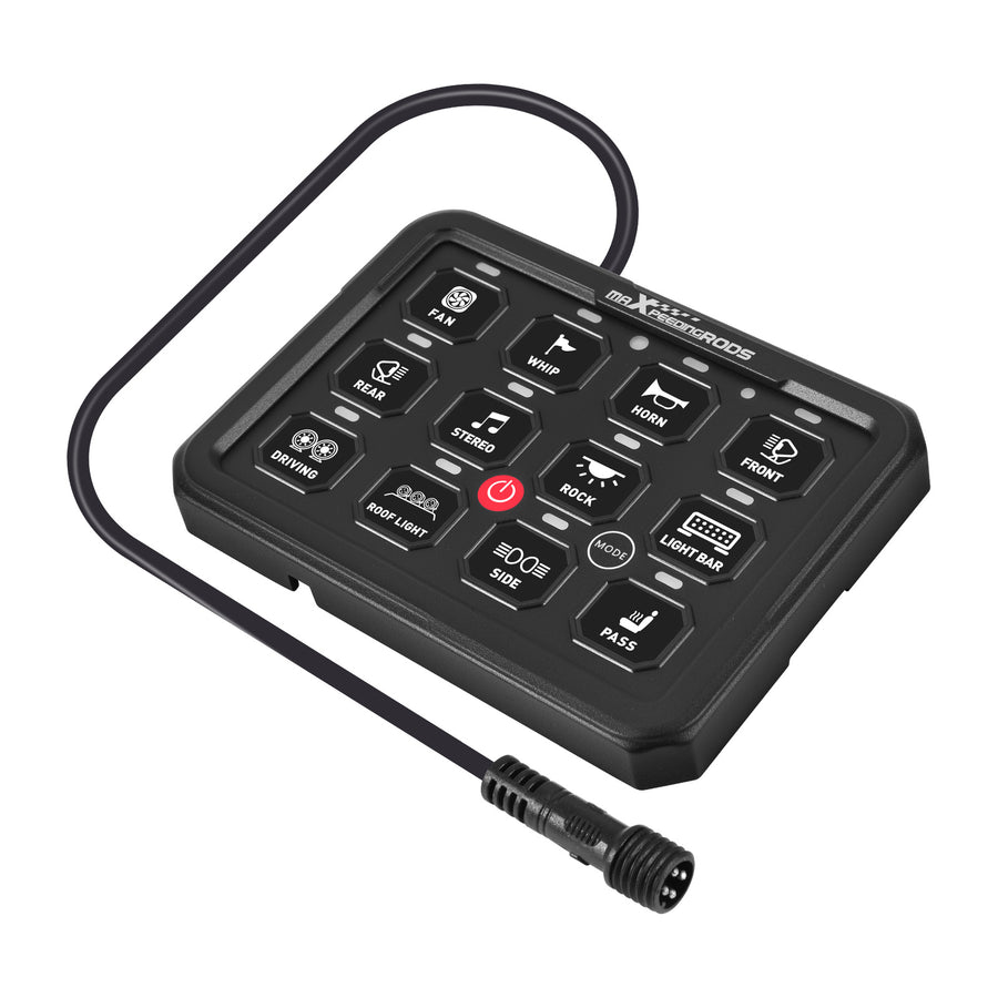Switch Panel 12 Gang RGB APP Control For Offroad Pickup SUV 960W 12V-24V 1920W
