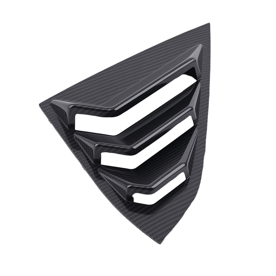 Car Quarter Louvers Window compatible for Honda Civic 2016-2020 Sedan Carbon Fibre Look