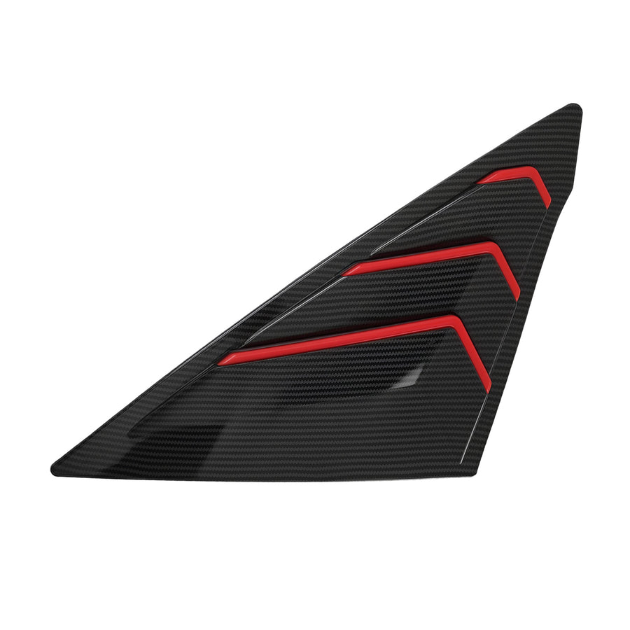 Car Window Louvers compatible for Honda Civic Sedan 2022-2024 Carbon Fibre Look