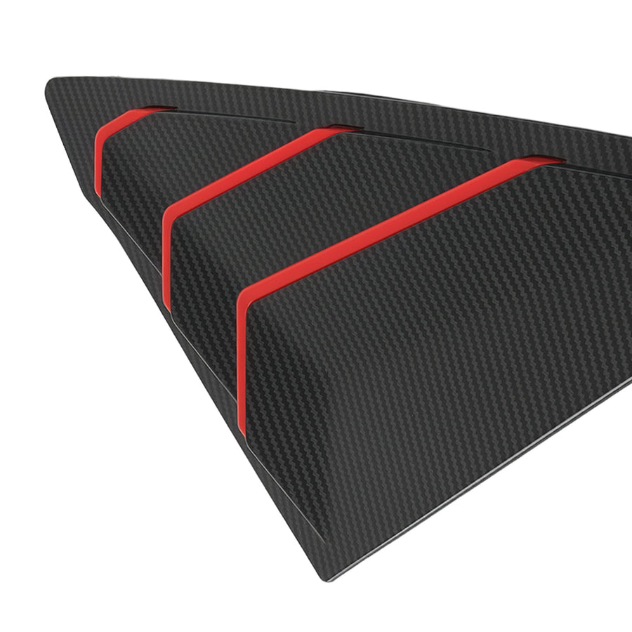 Car Window Louvers compatible for Honda Civic Sedan 2022-2024 Carbon Fibre Look