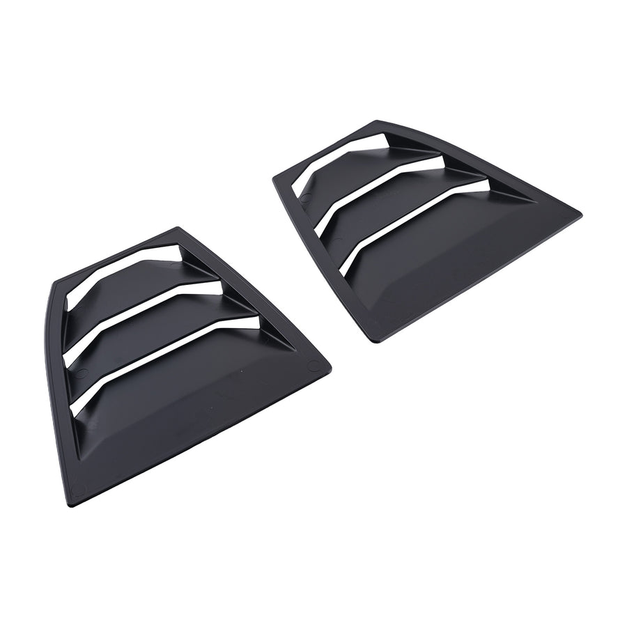 Gloss Black Side Window Louvers ABS compatible for Mazda 3 Axela 2014-2018 Plastic
