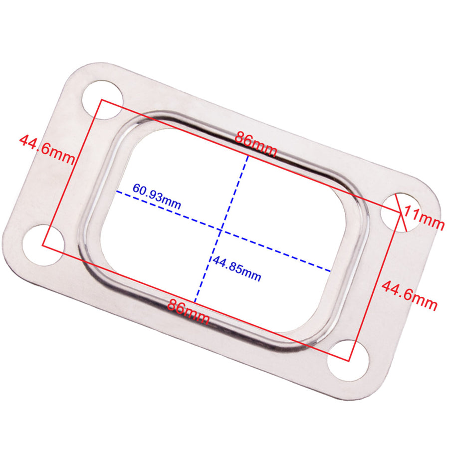 Turbo T3 T3/T4 4 Bolt Gaskets Sainless Steel Turbocharger Inlet Gasket Sales