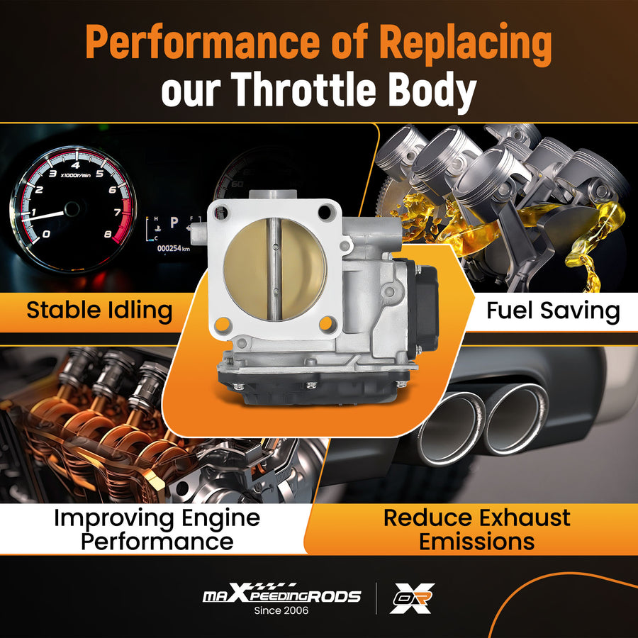 Throttle Body compatible for Honda Accord Civic Crosstour compatible for Acura ILX TSX 2.4L 16400R44A01