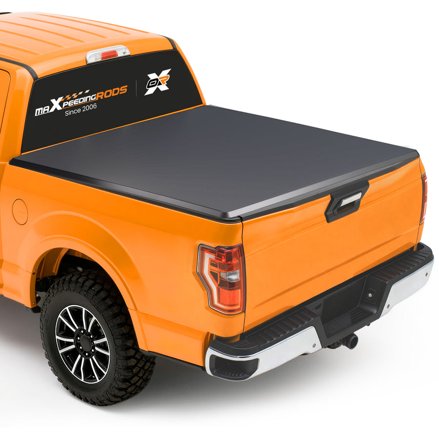 5ft Bed Cover compatible for GMC Canyon 2004-2012 Tri-Fold Quick Assembly Vinyl