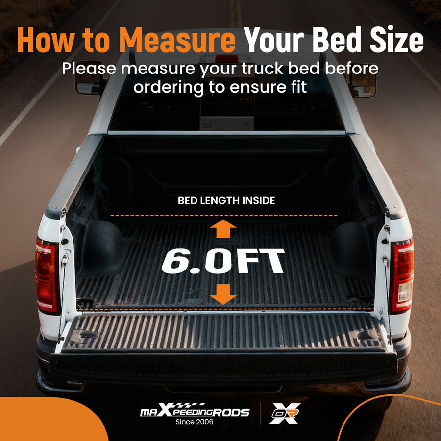 6ft Bed Roll-Up Cover compatible for Toyota Tacoma 1995-2004 Pickup 1989-1994 Vinyl