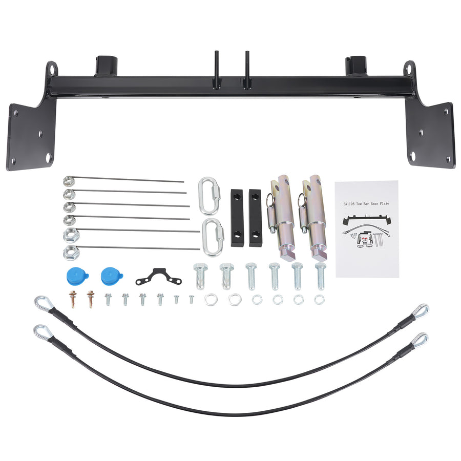 Tow Bar Base Plate Tow Bar Bracket compatible for Jeep Wrangler JLU JL 2007-2018 4 Door