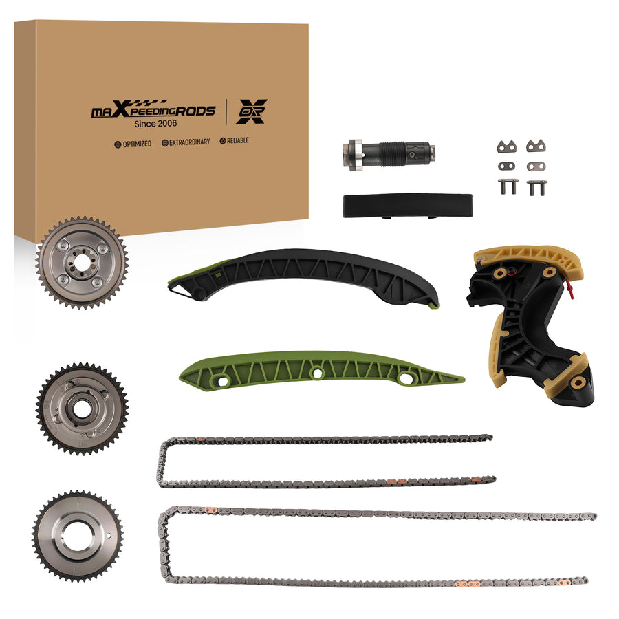 Advanced Timing Chain Set compatible for Mercedes C250 1.8L 2012-14 A2710300963 142 Links
