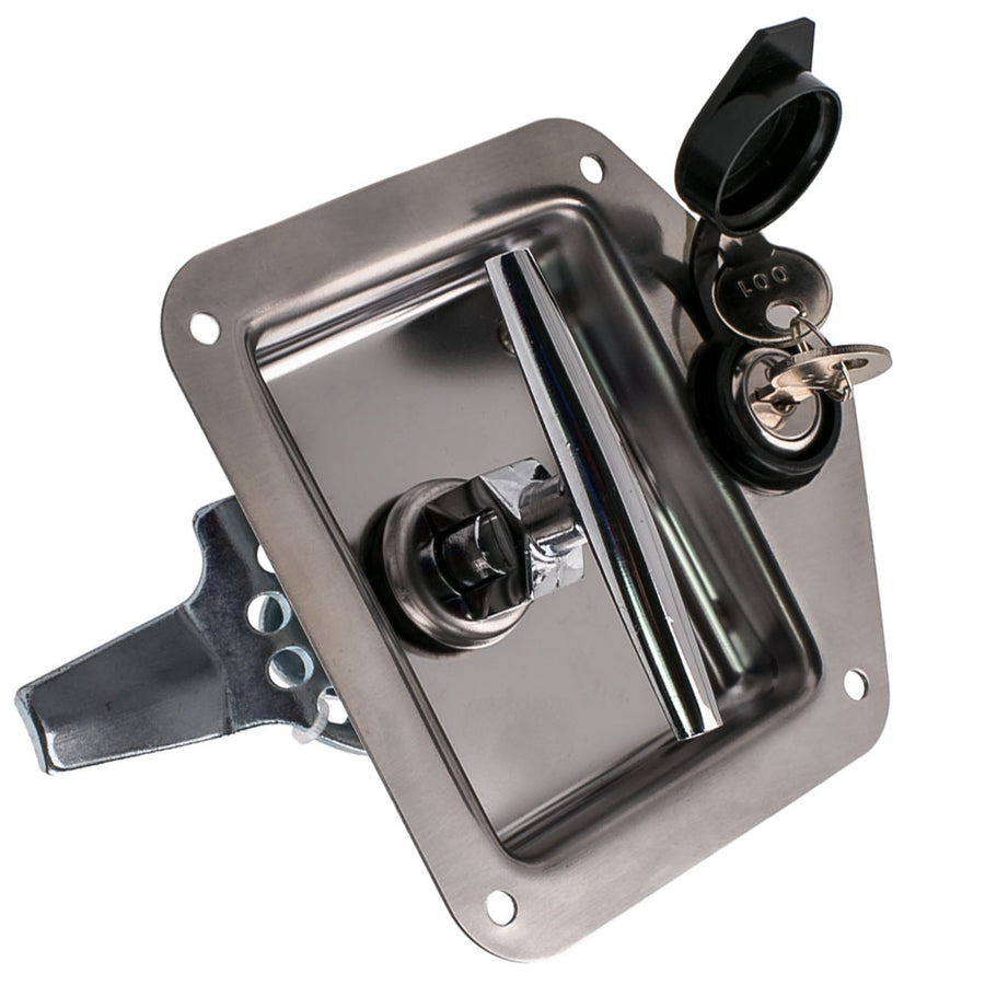 Handle Lock Tool Box for Truck Trailer Camp Stainless Steel Folding T Shape X6