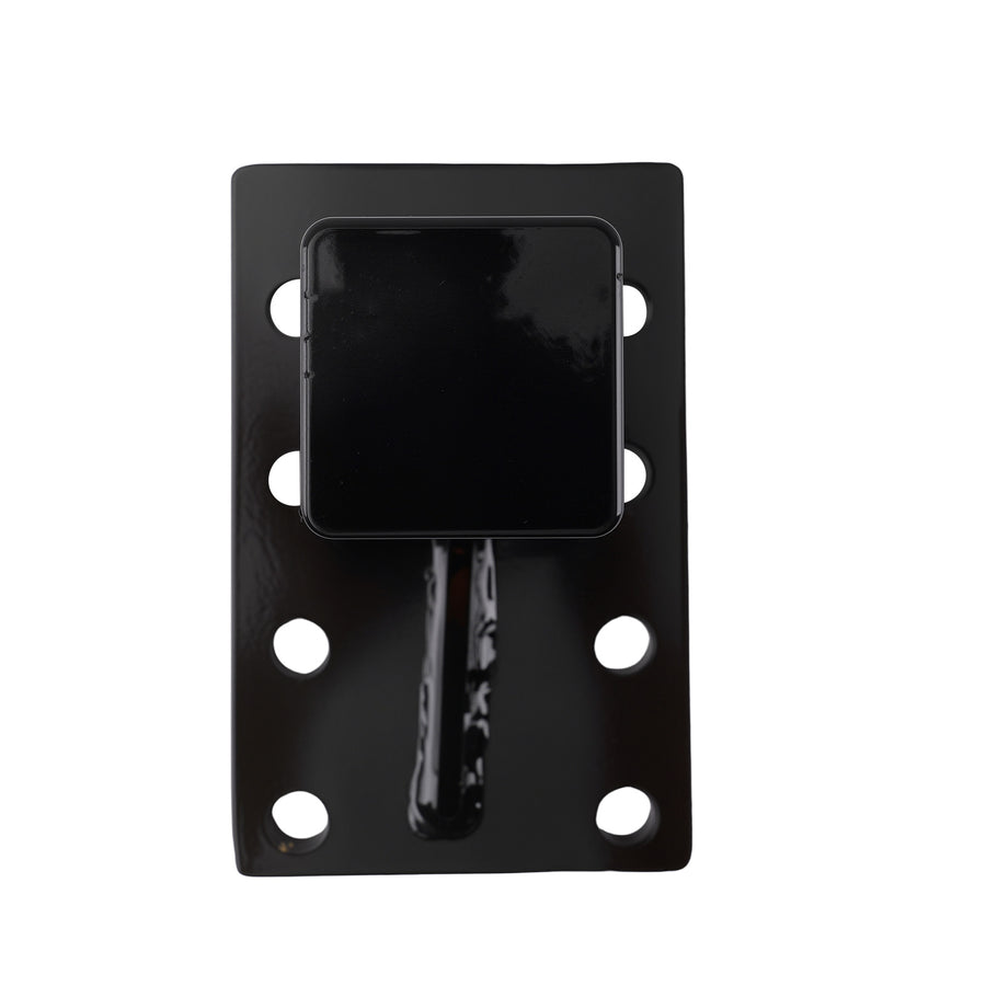 20000 lbs 3-Position Pintle Hitch Mount Bracket for 2 Receiver Steel Black