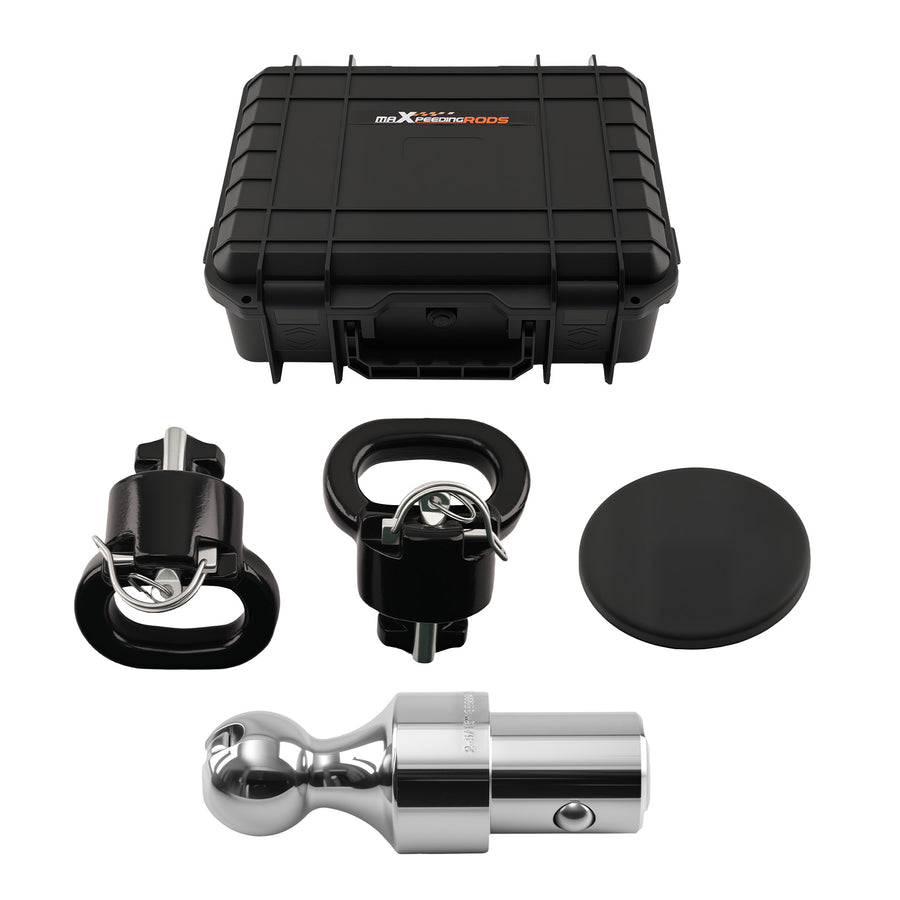 38K Rated Gooseneck Ball Kit compatible for RAM 2500/3500 2013-2024 with Storage Box