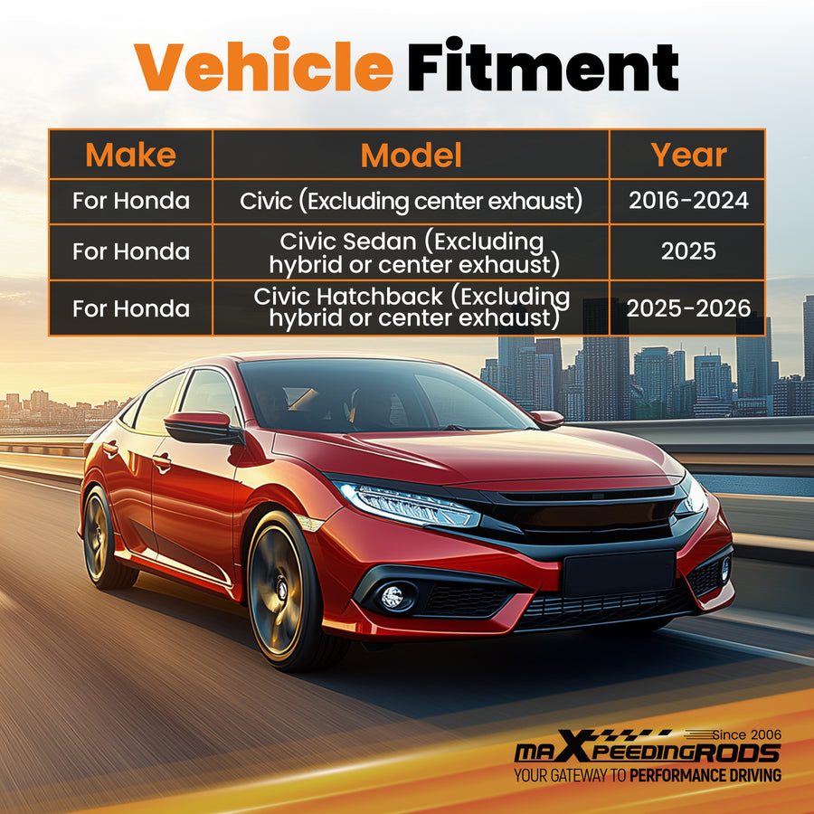 1.25 Class 2 Hitch Receiver compatible for Honda Civic 2025-2026 Hatchback Rear Mount