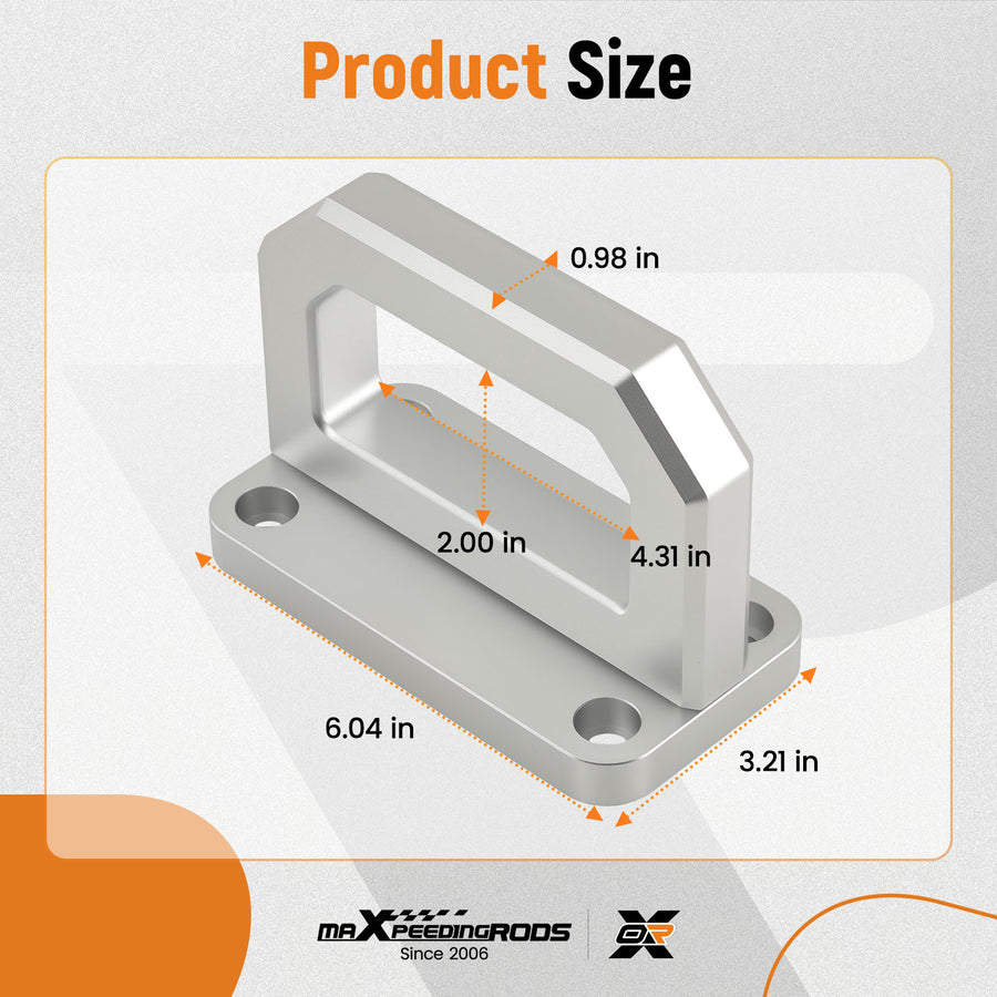 Aluminium Tow Hook Heavy D-Ring Shackle compatible for Ram 2500 03-18 Heavy Duty 52020587AB