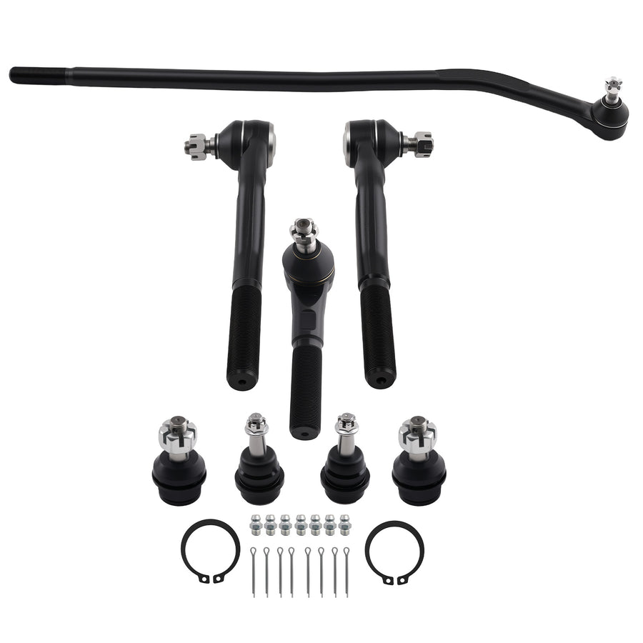 Front Inner Outer Tie Rod Ball Joint Suspension Kit compatible for Jeep Wrangler JK 2018