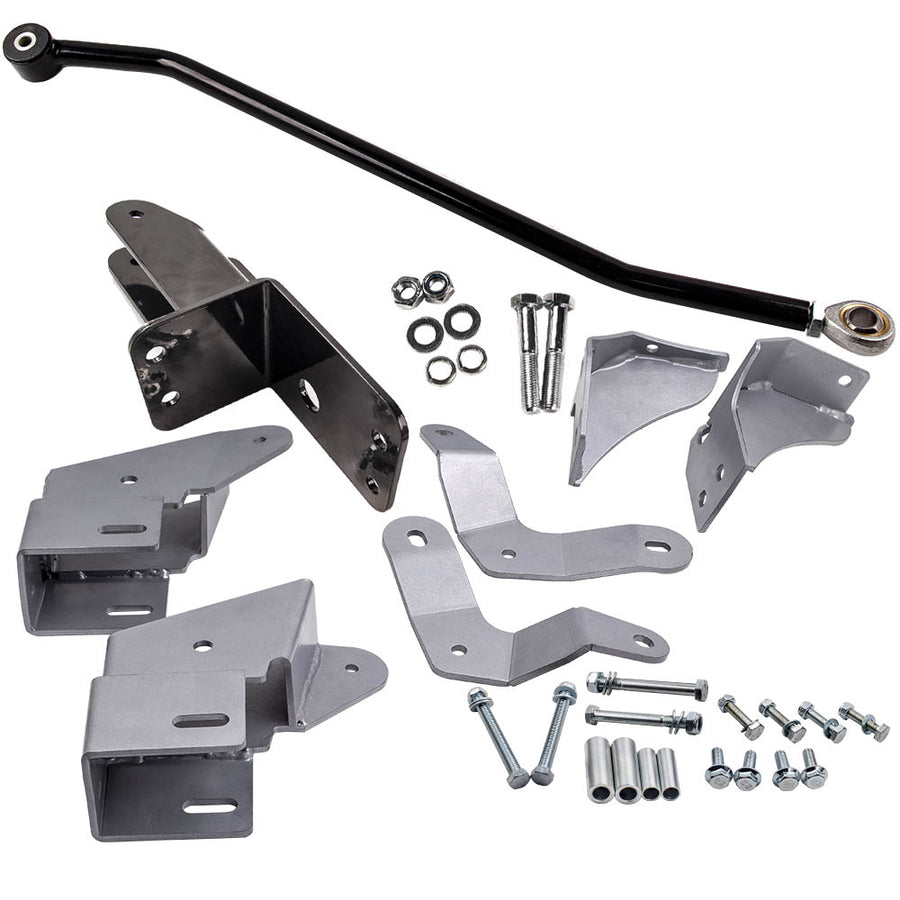 Front Track Bar compatible for Jeep Cherokee XJ 84-01 4-6.5 inch Lift w/ Drop Bracket Set