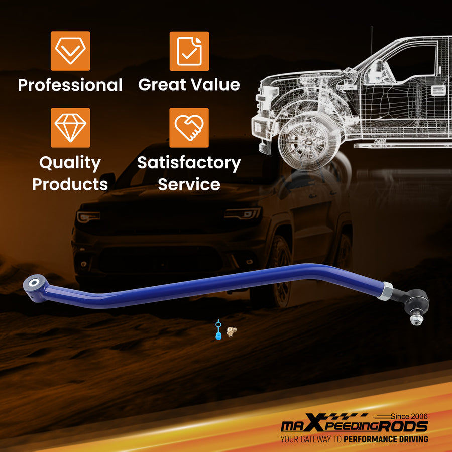 Adjustable Heavy Duty Front Track Bar compatible for Jeep Wrangler TJ 1997-2006 1.5-4.5