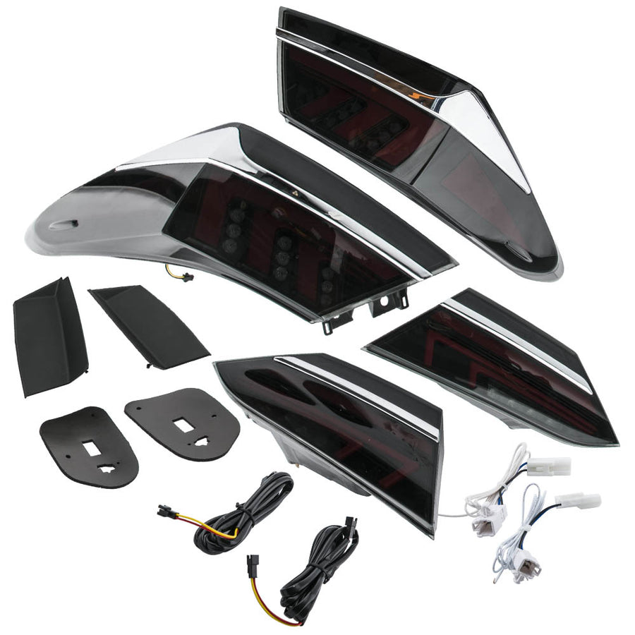 1 Pair Full Black LED Tail Lights compatible for Toyota Camry 2018-2020 Tail Light Kits