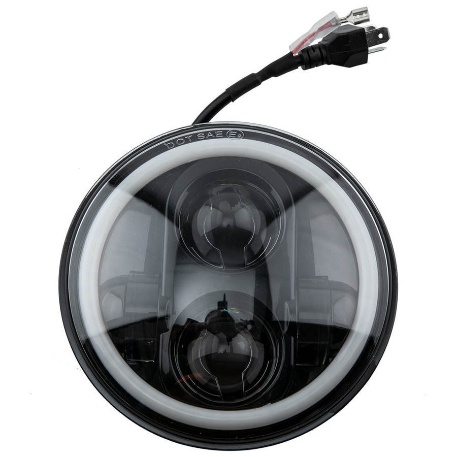 4 Pieces LED Headlight 5-3/4 5.75 Spot + Flood Beam Combo Lamp Aluminium