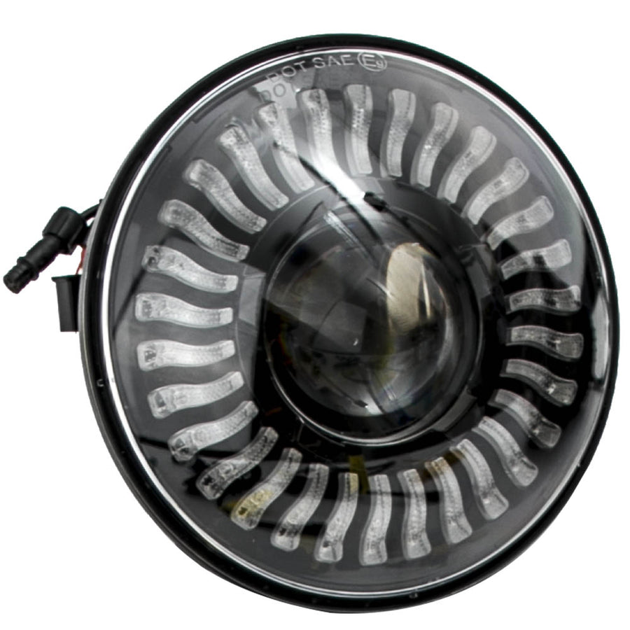 7inch RGB LED Headlight Assembly compatible for Hummer H1 compatible for H2 1992-2009Aluminum Housing