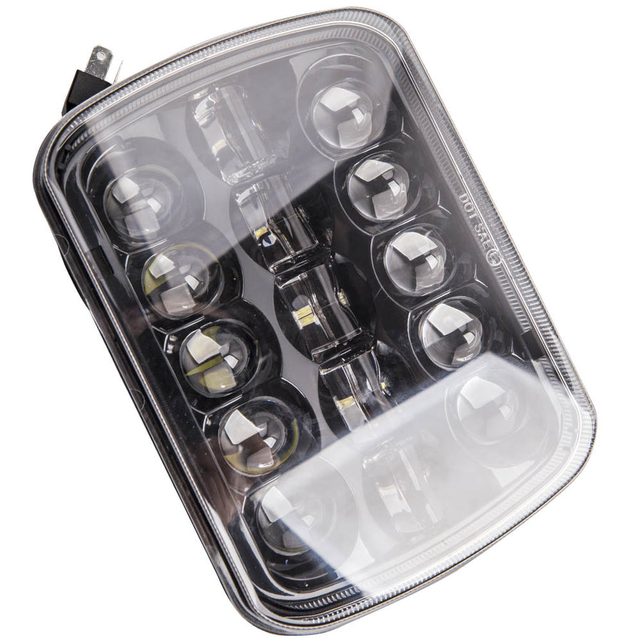 LED Headlight 5x7 7x6 compatible for Jeep Wrangler YJ Cherokee XJ 1986~95 H6054 H5054 400W