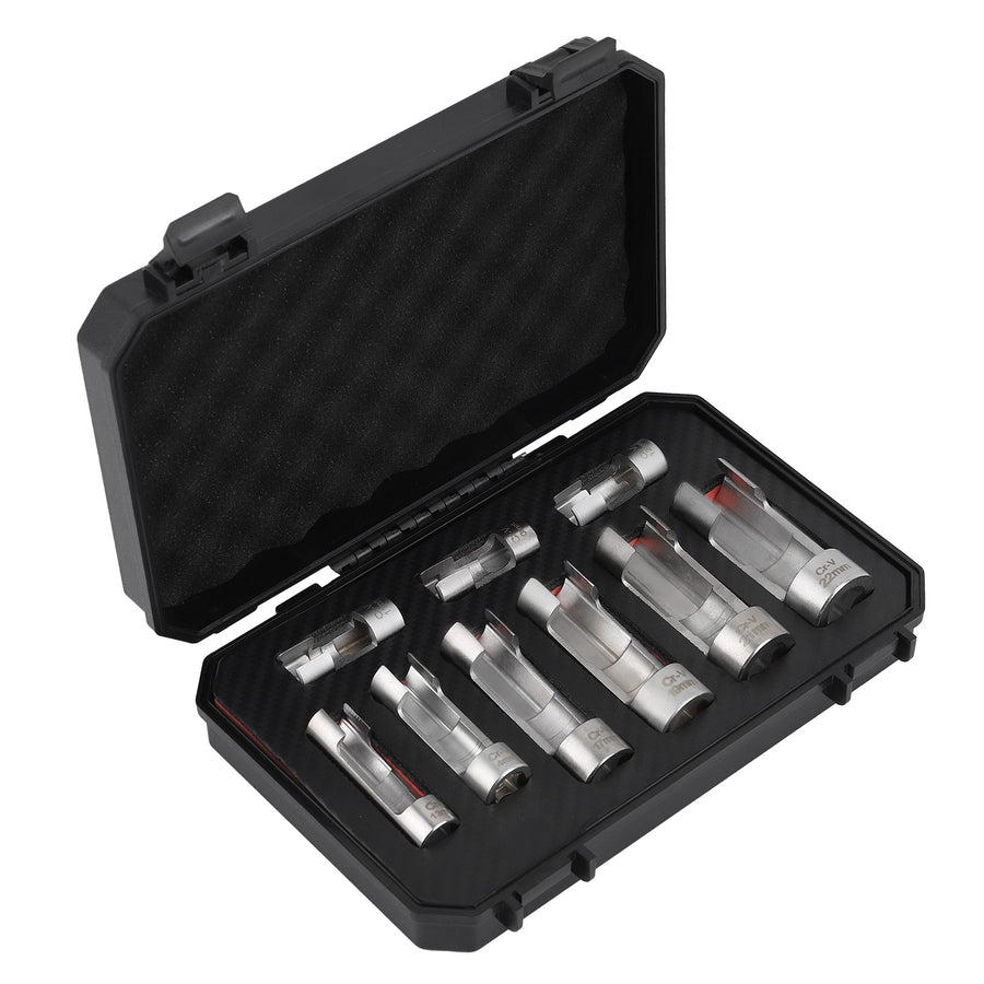 9PCS Strut Nut Socket Diesel Injector Fuel Line Socket Wrench Set 10-22mm