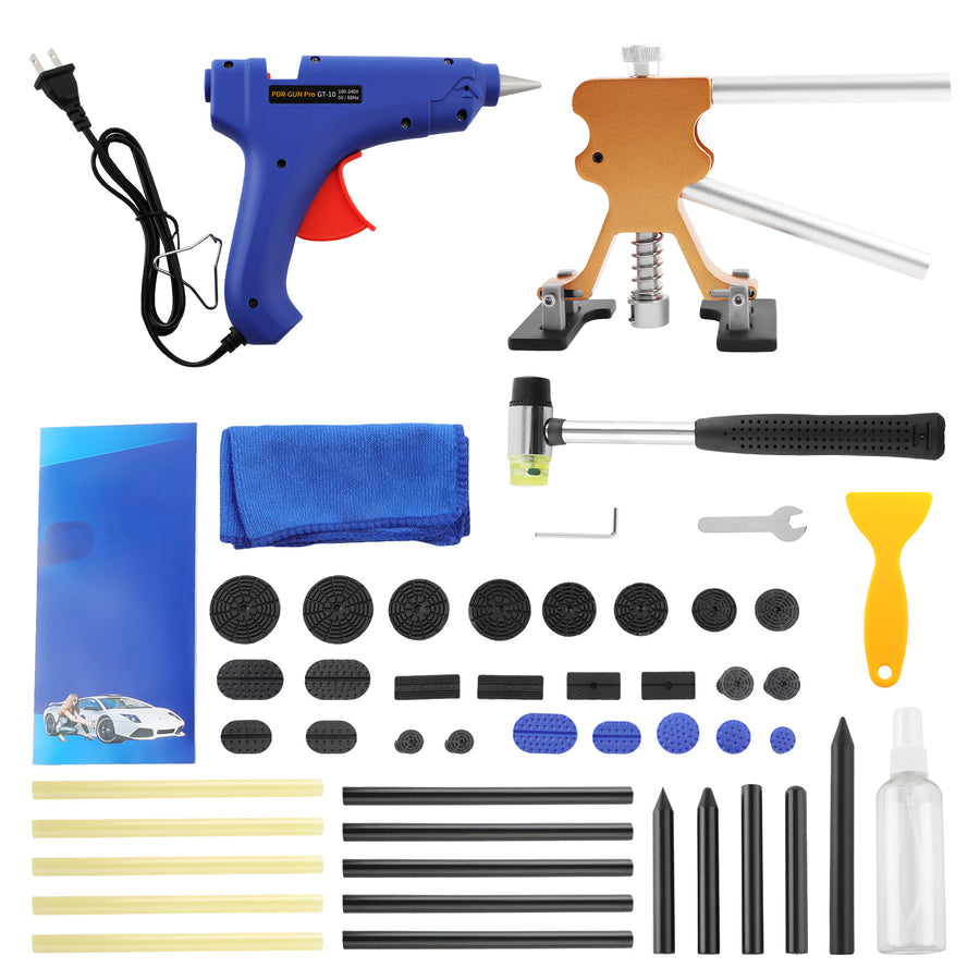 Auto Body Dent Repair Kit Car Dent Puller with Golden Dent Puller for Auto Body