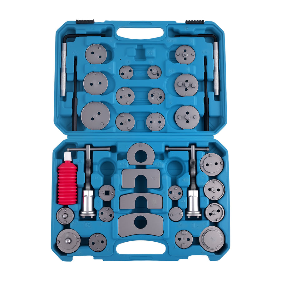 35PC Piece Universal Brake Disc Caliper Wind Back Tool Kit Piston Rewind