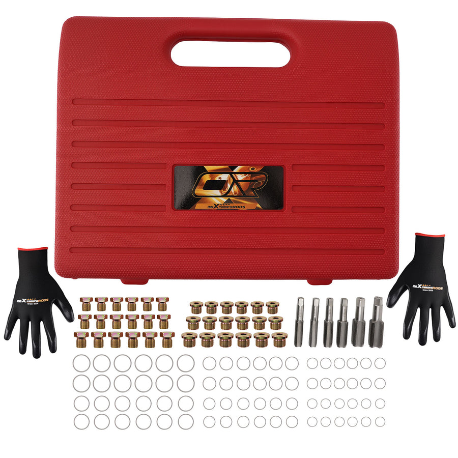 114X Oil Pan Thread Repair Kit for Cars Trucks M13-M22 Drain Plug Tap Washer Set