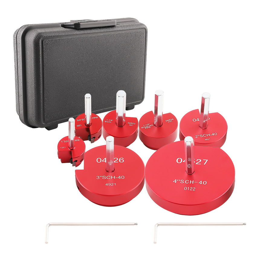 7pcs Pipe Fitting Reamer Fit into standard 1/2 inch drill.Shaft Size: 3/8