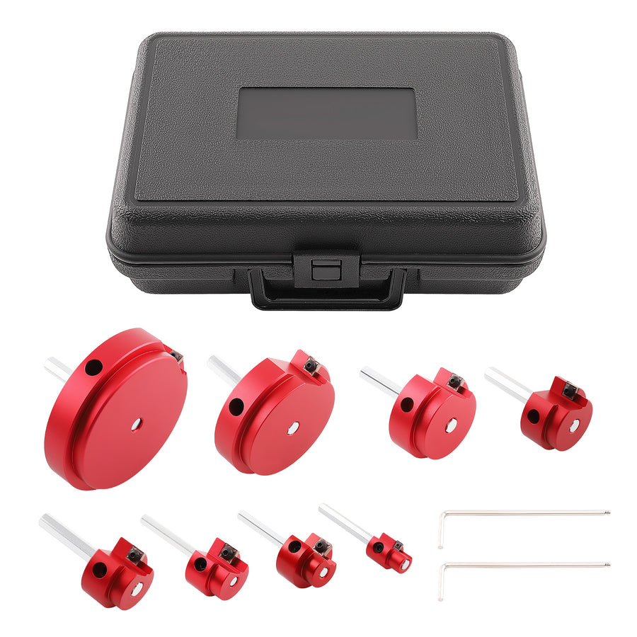 8pcs Plastic Pipe Fitting Reamer Fit into Standard 1/2 Inch Drill and 3/8 Inch