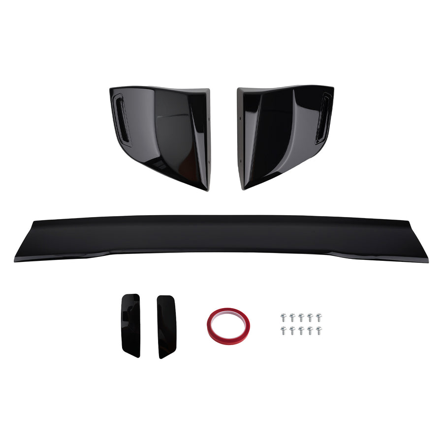 Rear Trunk Spoiler compatible for Mitsubishi Lancer EVO 2002-07 4-Door Wing Gloss Black