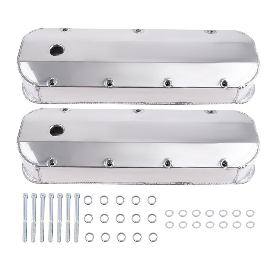 Fabricated AluminumValve Covers Centre Bolt For Big Block compatible for Chevy 396 402