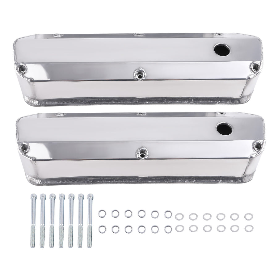 Fabricated Aluminium Tall Valve Covers compatible for Ford 260 289 302 351W 1962-1985