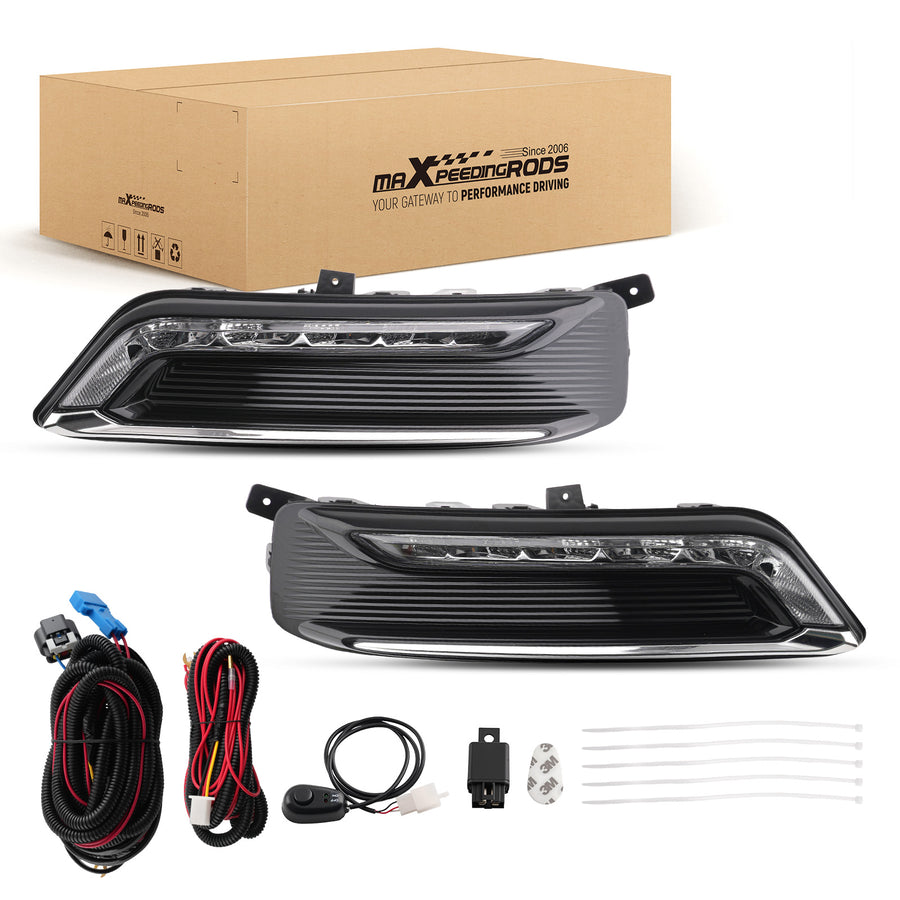 Front Fog Lamp compatible for Chevrolet Impala 2014-2020 LED 22931247 22931248 LH RH