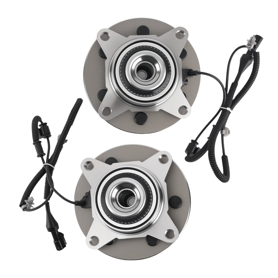 Front Wheel Bearing Hub Kit compatible for Ford F-150 4WD 2009-2010 WE61038 Both Sides