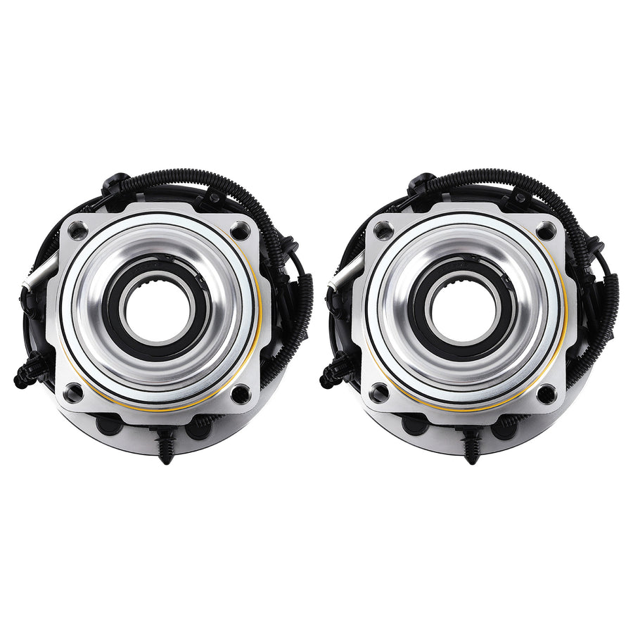 4WD Front Wheel Bearing and Hubs Set for 2017 - 2022 compatible for Ford F-250 F-350 Super Duty