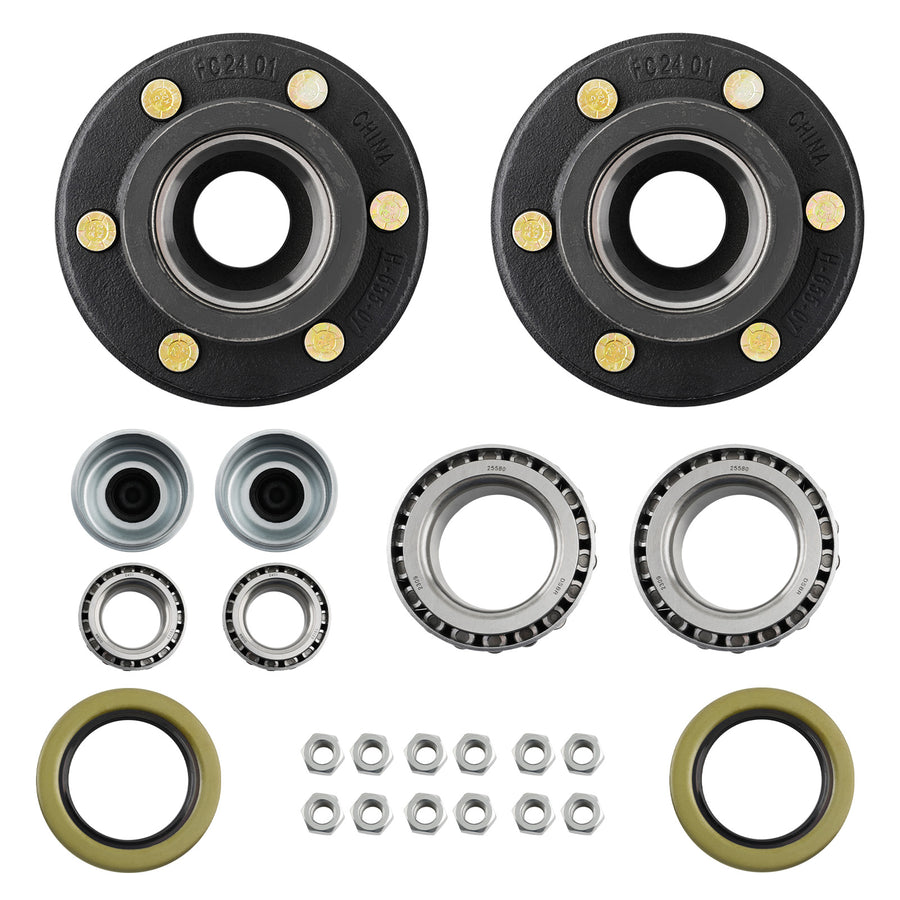 Pair compatible for Land Rover Discovery 2.5 4.8 Front Wheel Bearing kit Hub Assembly