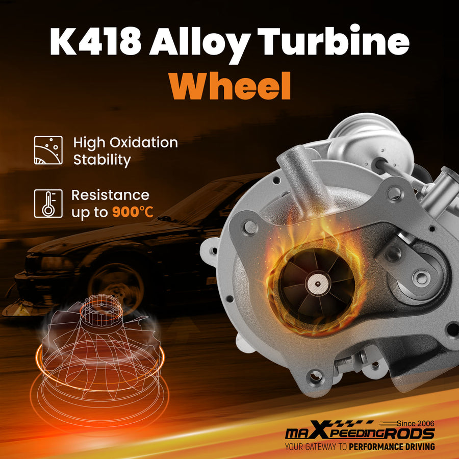 RHF5 Turbo Turbocharger compatible for Mazda B2500 compatible for Ford Ranger 2.5L J97A VJ33 WL84 VA430013