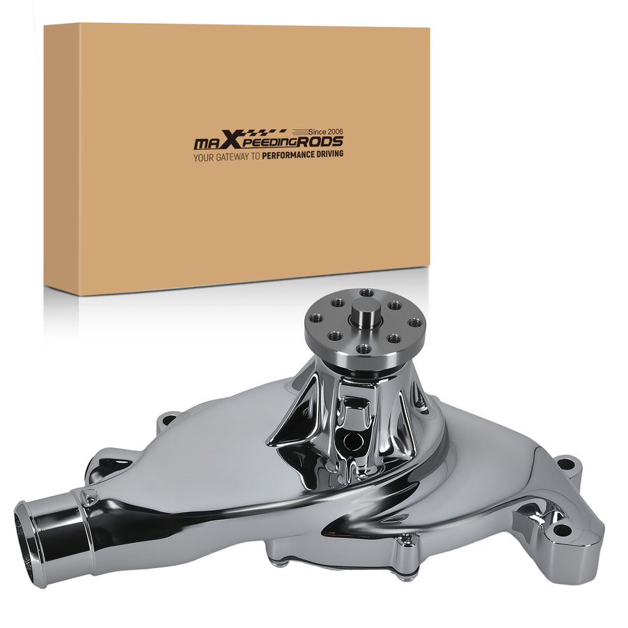 Aluminium Coolant Pump compatible for Chevy BBC 396 402 427 454 502 Chrome Belt Driven