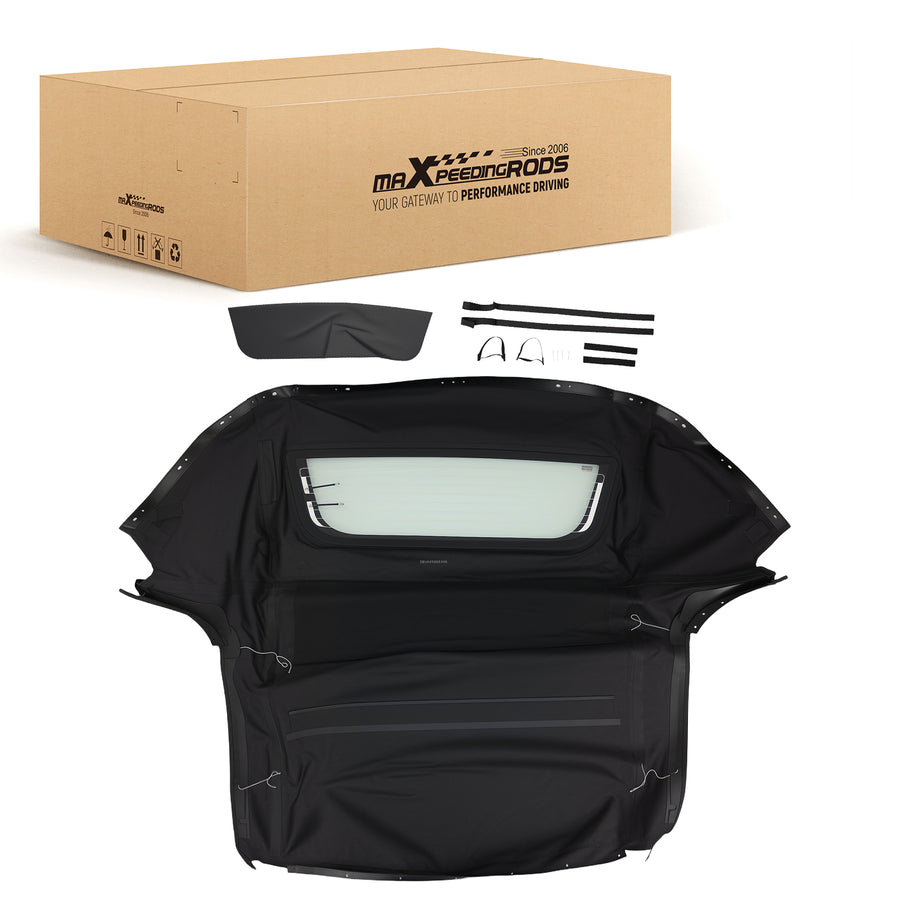Black Convertible Assembly compatible for Honda S2000 1999-2009 Glass Window PVC Protection